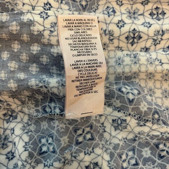 Nanette Lepore blue and white flowy boho pocket dress size 10 - Picture 4 of 5